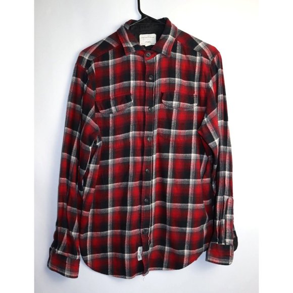 Field and Stream SZ M EUC 100% Cotton Flannel Shirt - Picture 1 of 5